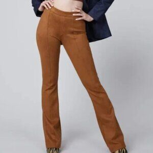 Spanx Faux Suede Flare Pants, Petite L